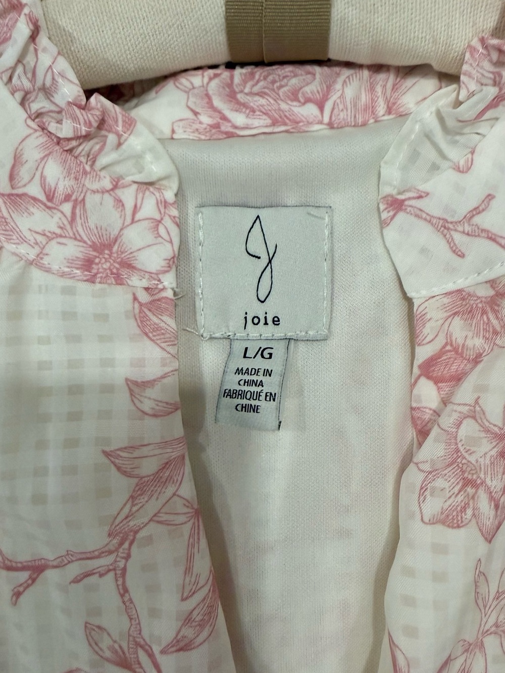 Joie Cream and Pink Floral Mini Dress - Picture 5 of 6